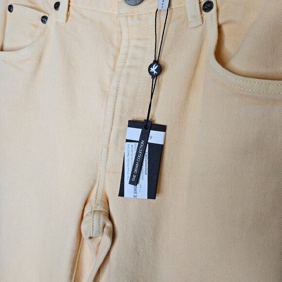 NEW ONE TEASPOON AWESOME BAGGIES Straight Leg Jeans Sz 26 Buttermilk yellow NWT - Picture 9 of 10